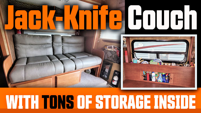 Jack Knife Couch With Tons Of Storage