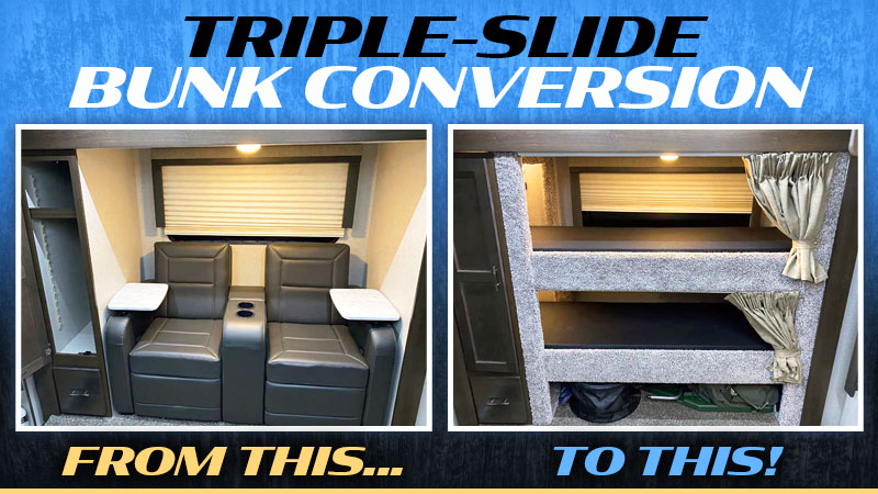 Triple Slide Bunk Conversion