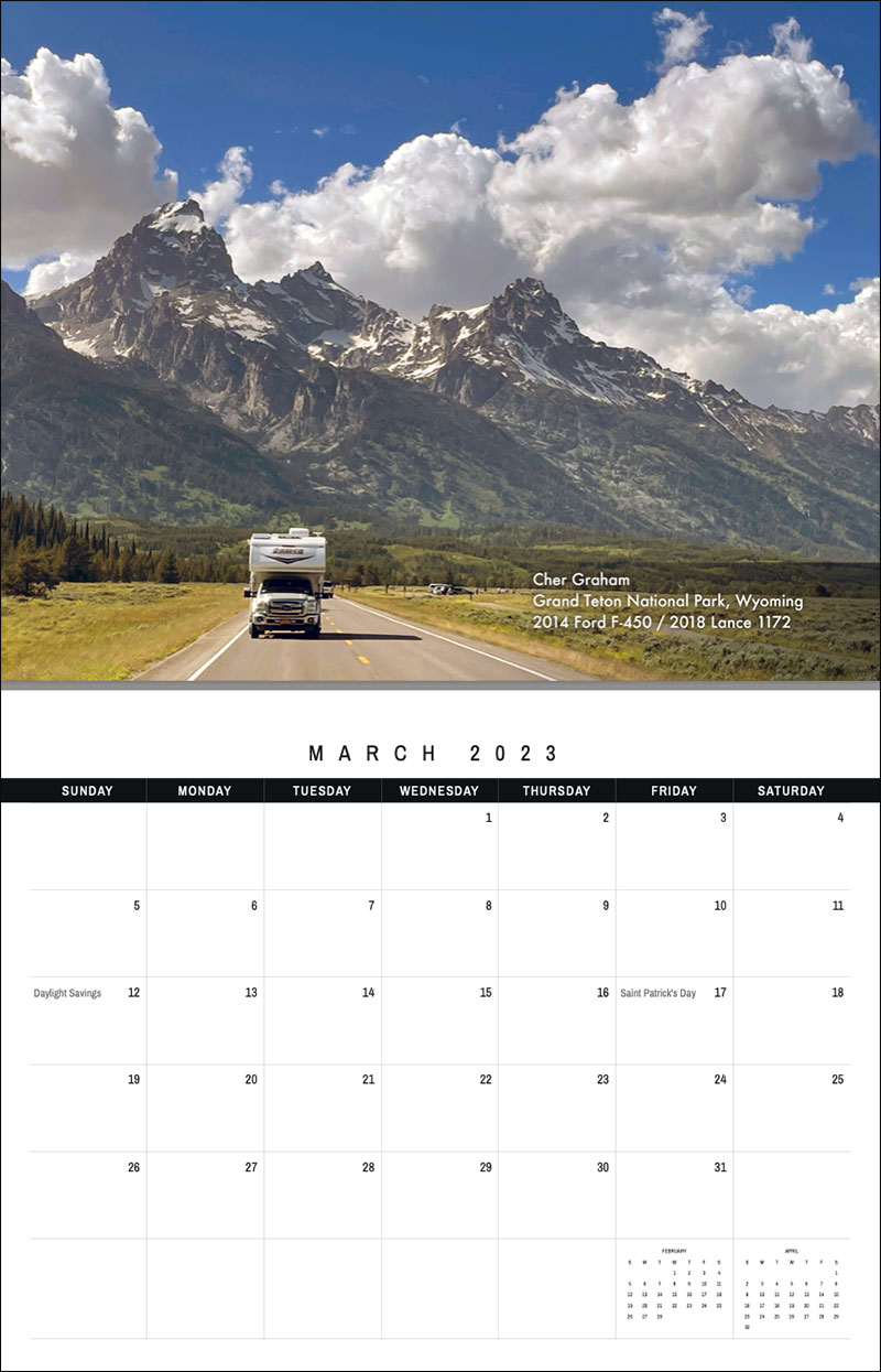 2023 TCM Calendar 3 March