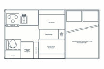 Alaskan 8.5' Floor Plan Camper