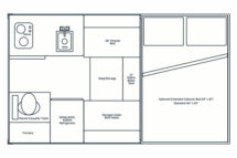 Alaskan Camper 7' Floor Plan