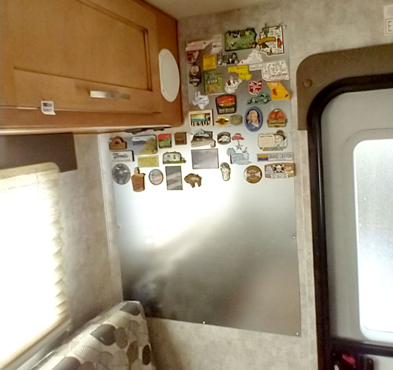 Camper Magnet Board On Wall