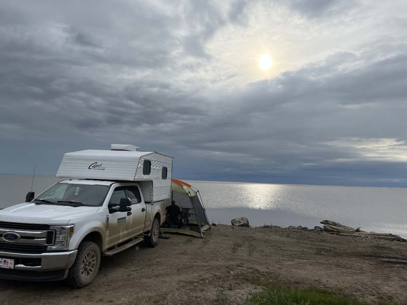 Camping On The Arctic Ocean Tuktoyaktuk