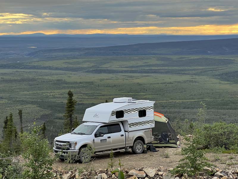 Camping On The Dempster HWY Past The Town Of Eagle