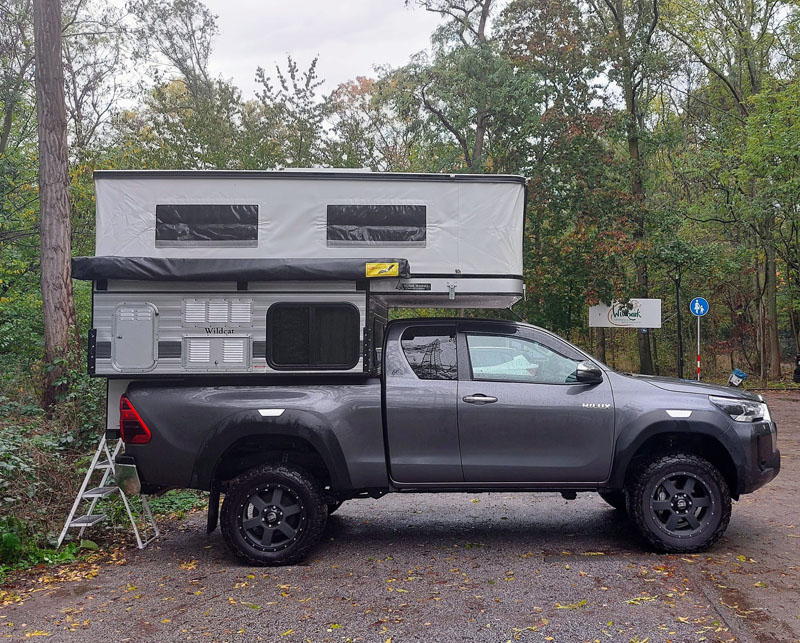 Compact Four Wheel Camper Wildcat Parking Space