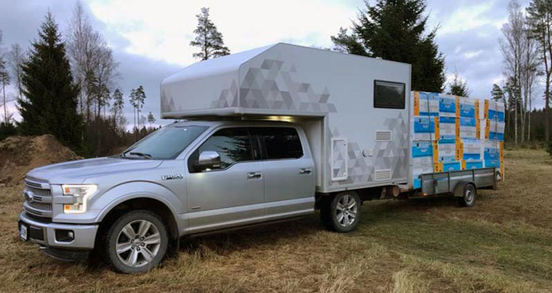 DIY Demountable Flatbed Camper Towing