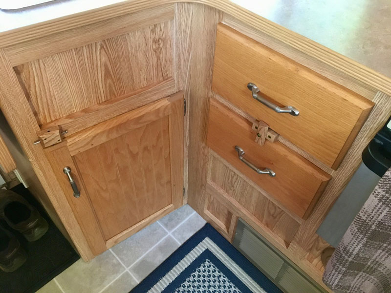 Easy Drawer And Door Locks On Cabinet