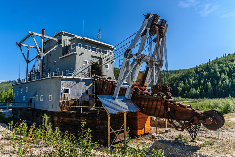 Dredge #4 National Historic Site, Bonanza Creek, Dawson City, Yukon, Canada