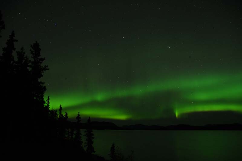 Northern Lighjts Over Lake Leberge