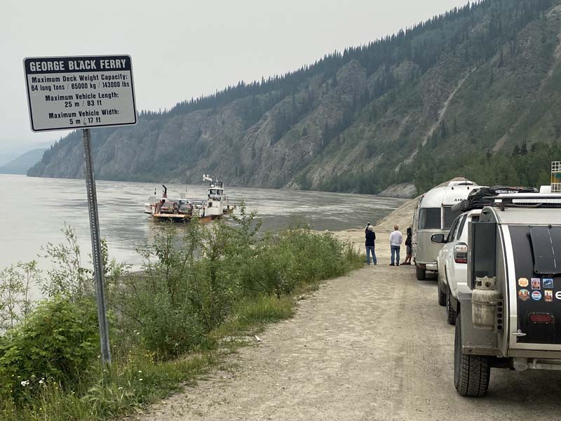 Waiting For The George Black Ferry Over The Yukon River