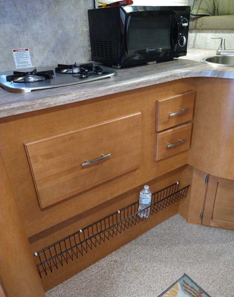 Water Bottle Basket Shelf Below Counter