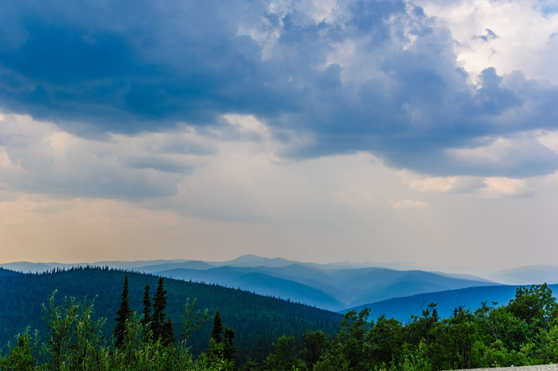 Top of the World Highway just outside of Dawson City, Yukon, Canada