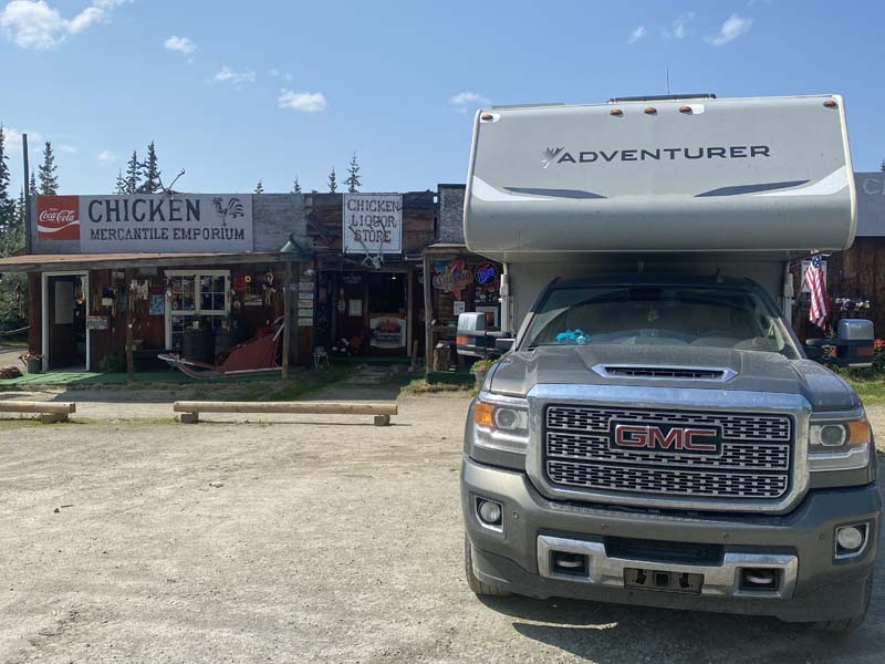 Old Cafe And Store In Chicken Alaska Town