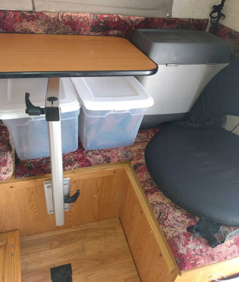Camper Cushion Redo extra storage
