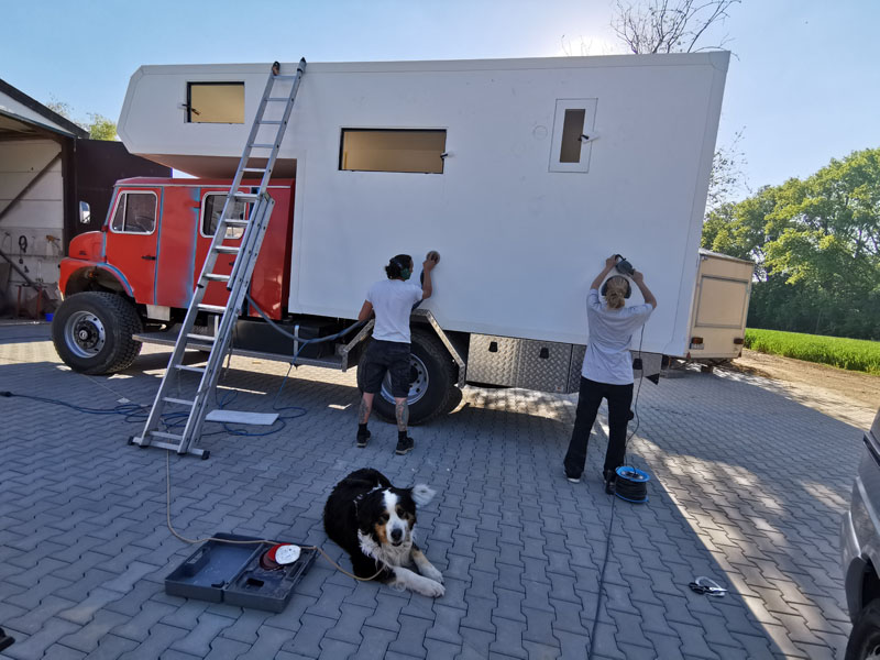 Djegobear Camper Being Built