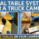 Dual Tables In A Truck Camper Dinette