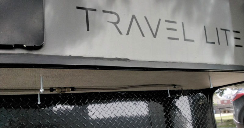 Pull Out Exterior Shelves Area On Camper