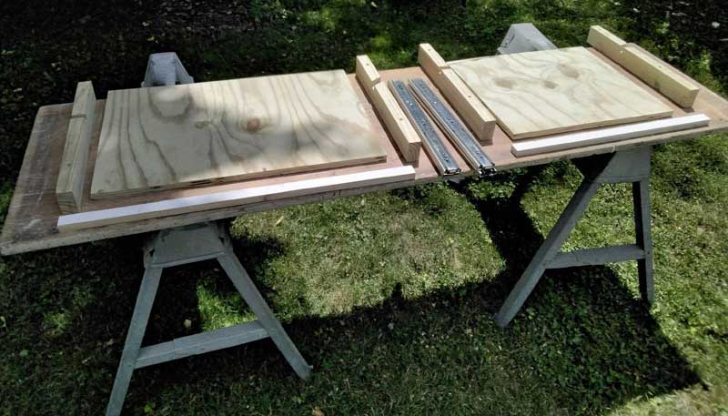 Pull Out Exterior Shelves Materials