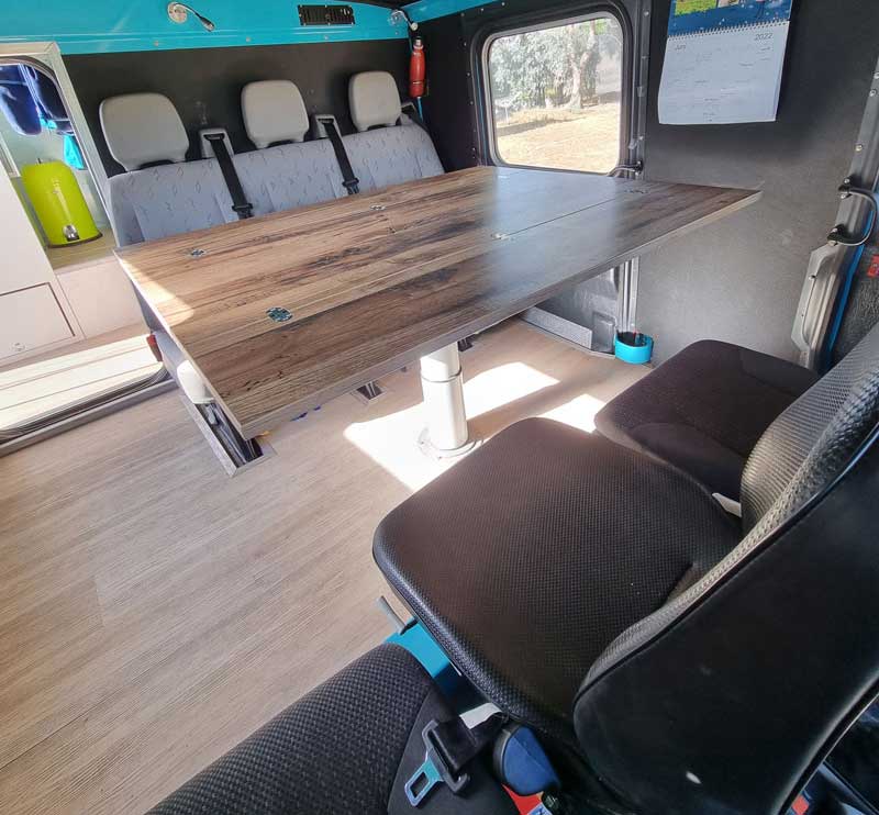 Truck Cab Dining Area To Back