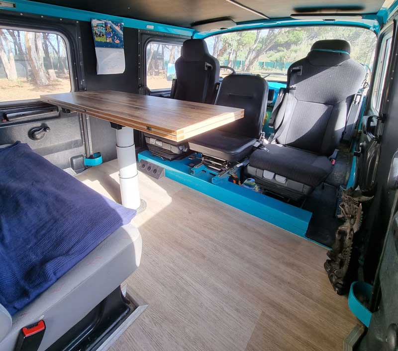 Truck Cab Dining Area To Front
