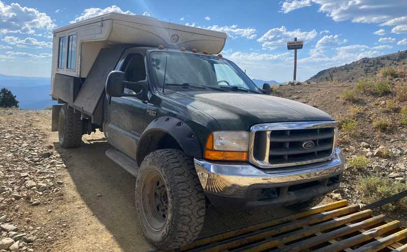 Ford F550 On A Mountain Pass In Nowhere Oregon East Of John Day