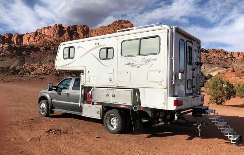 Ford F550 Outside Capital Reef State Park