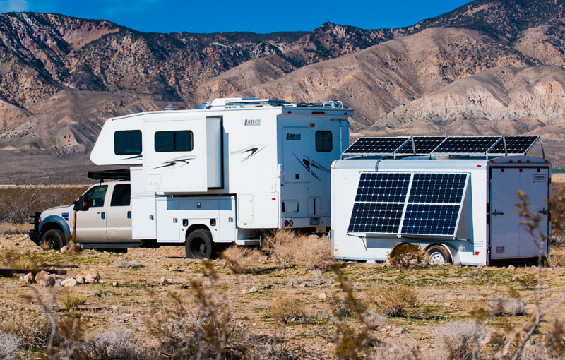 Ford F550 Winter Time Solar Array