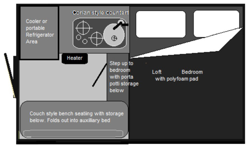 Phoenix Camper Stealthy Mini Floor Plan