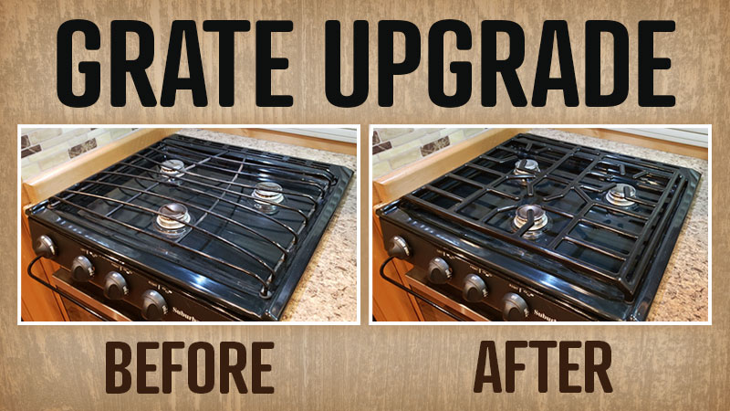 RV Cooktop Grate Update