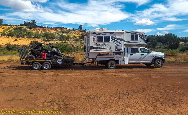 Ram 5500 and Arctic Fox in Pink Coral Sand Dunes, Utah