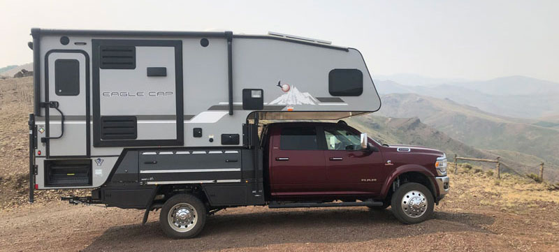 Eagle Cap Camper and Ram 5500 in Santa Rosa Mountain Nevada