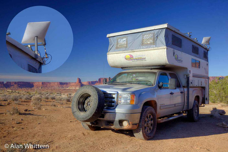 Starlink Being Used On Popup Camper In The West