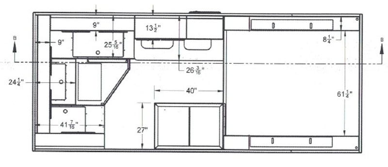 2023 OEV High Country Camper Floor Plan