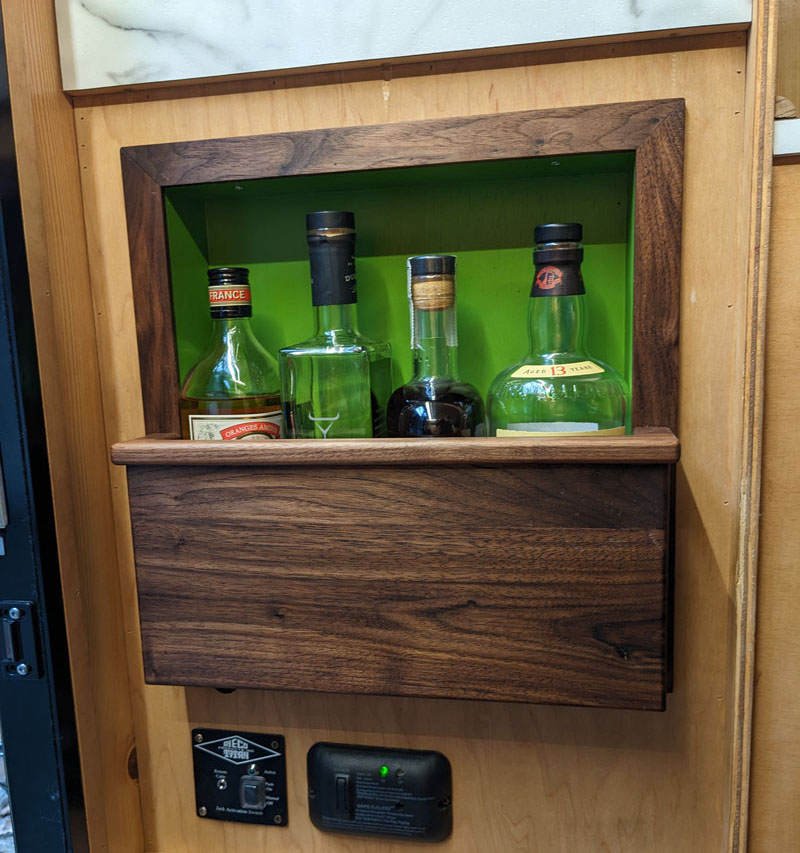 Camper Cocktail Cubby Completed