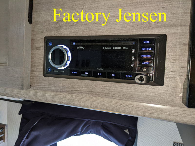 Camper Stereo Upgrade Factory Jensen