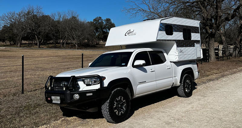 Capri Lone Star Junior Camper On A Toyota Tacoma