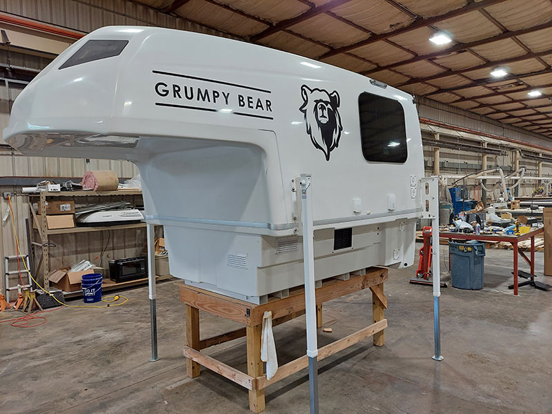 Grumpy Bear Camper At Factory