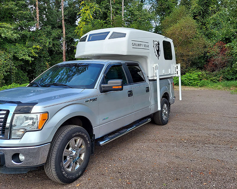 Grumpy Bear Camper On Truck