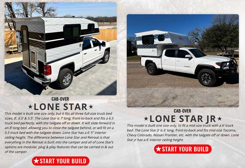 Lonestar and Junior Build Your Own Capri Website