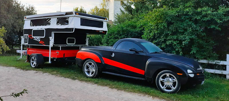 Palomino Camper And Chevy SSR Germany