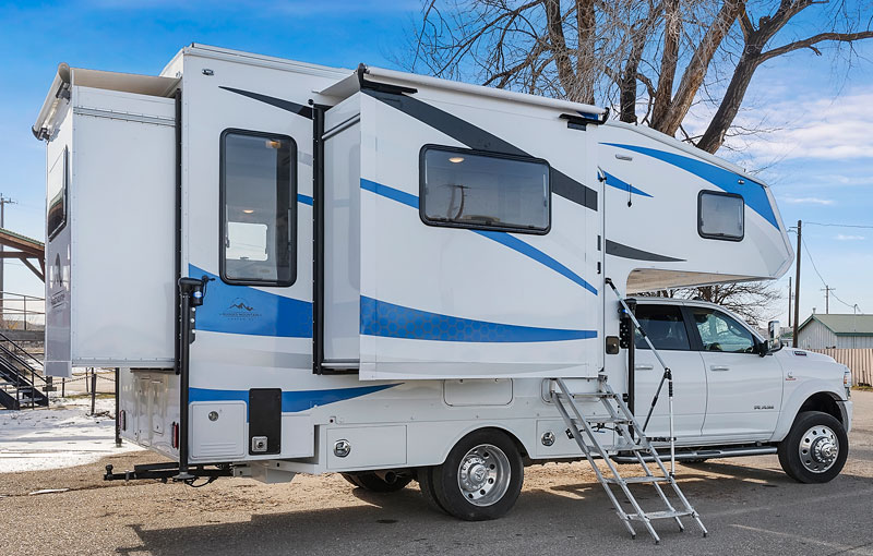 Rugged Mountain Triple Slide Flatbed Camper