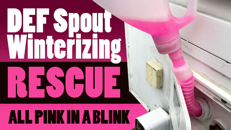 DEF Spout Winterizing Trick