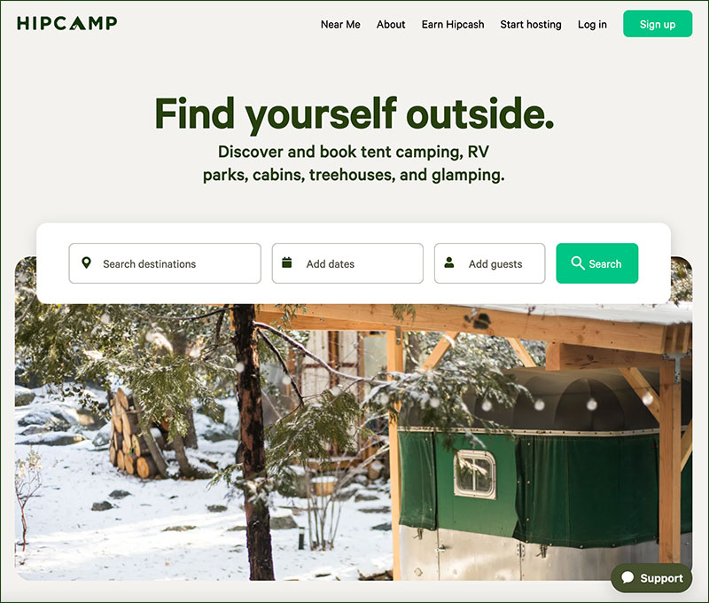 Hipcamp Find Yourself Outside