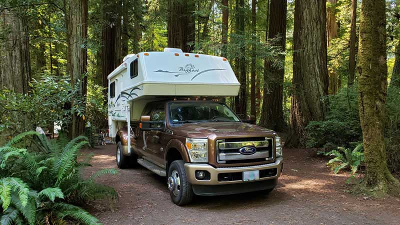 Parked In The Redwoods At Jedediah Smith State Park