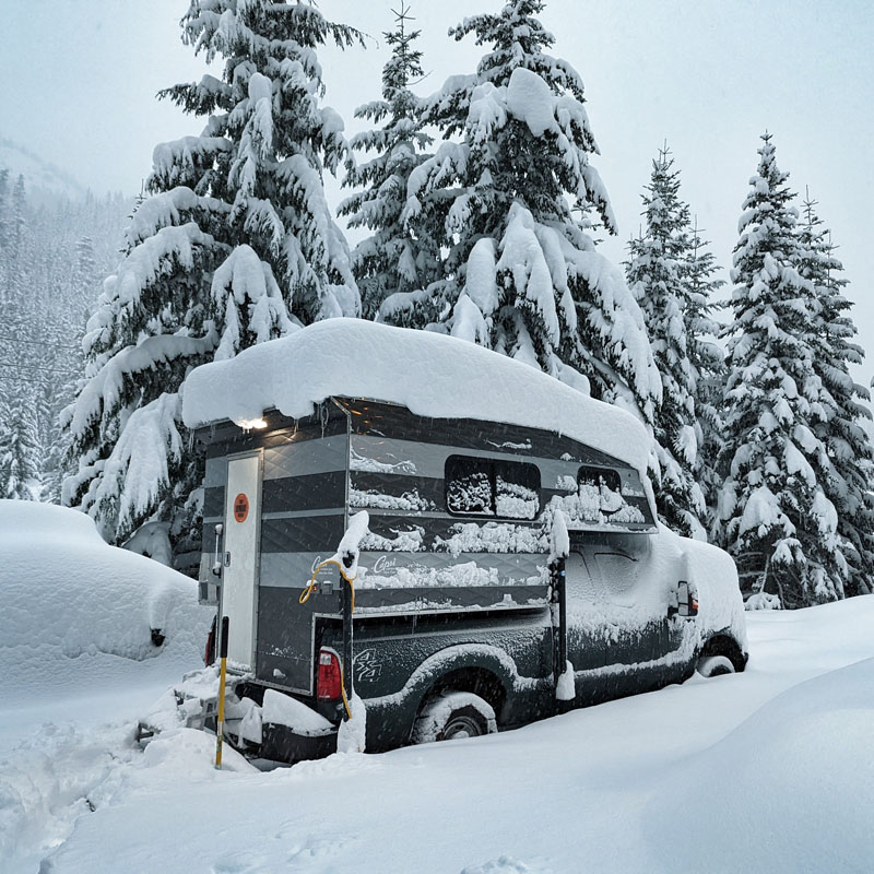 Capri Camper Cold Weather Camping At Ski Resort