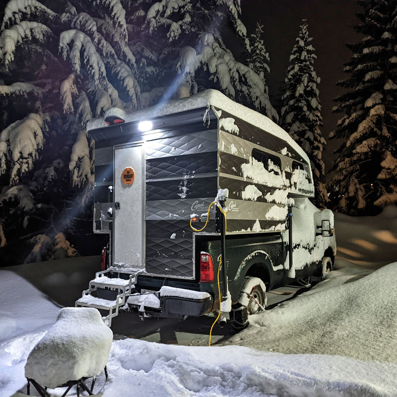 Capri Camper Winter Camping