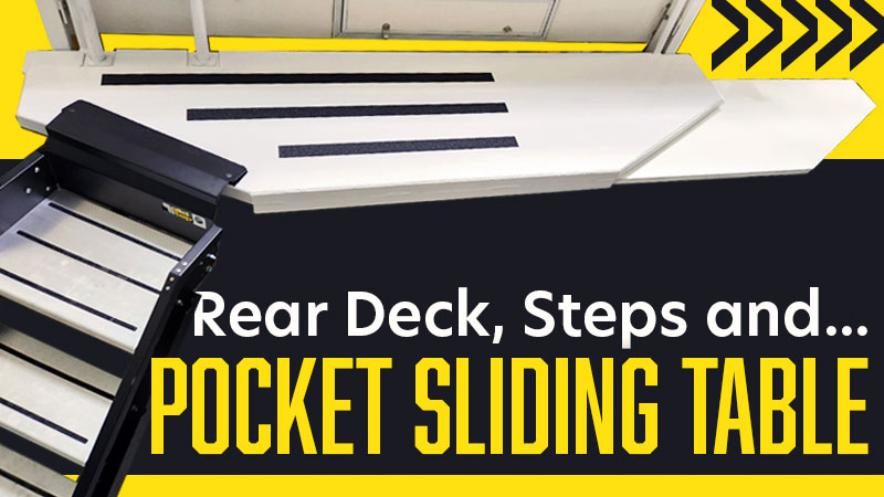 Deck Steps Pocket Sliding Table