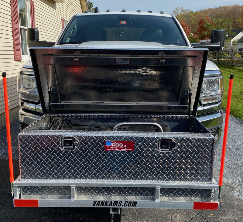 Front Receiver Hitch Storage Box from Van Cams