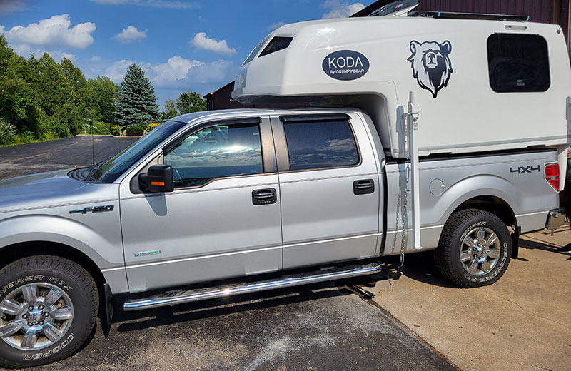 Grumpy Bear Camper Driver Side On Truck