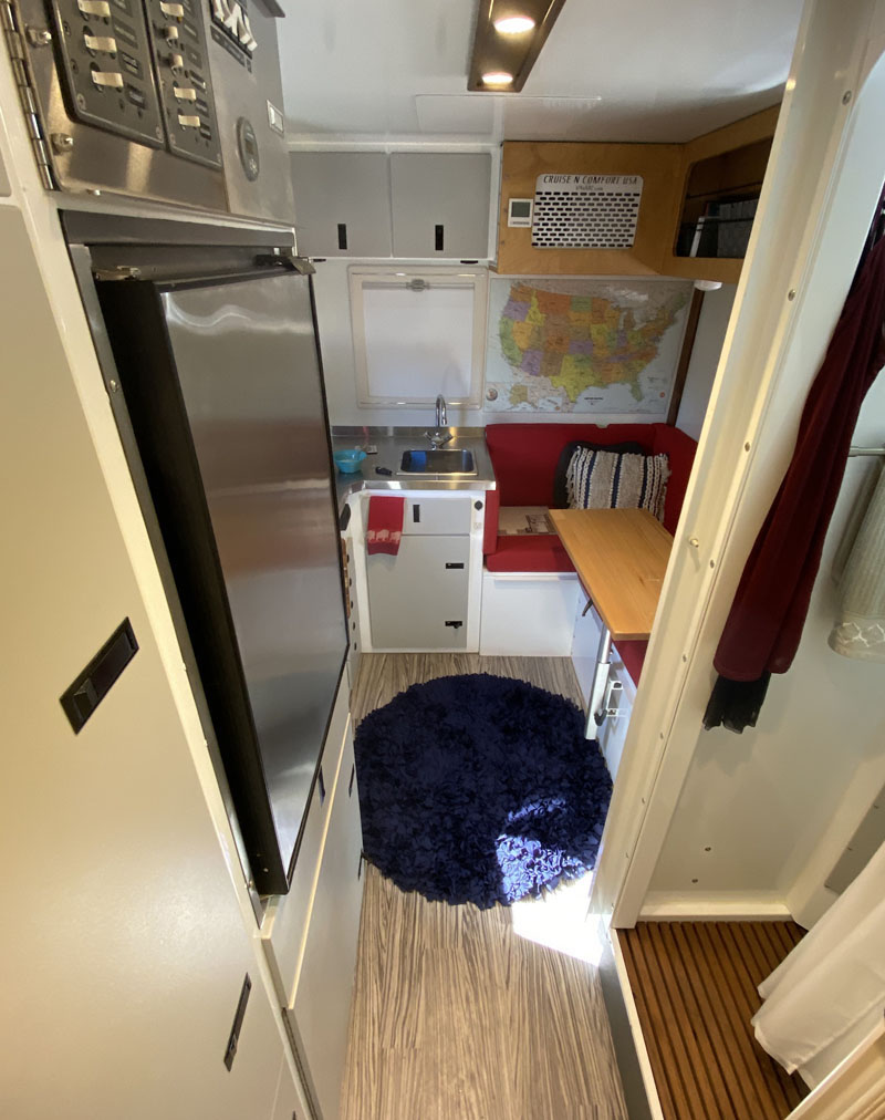 Inside OEV Hard Side Camper